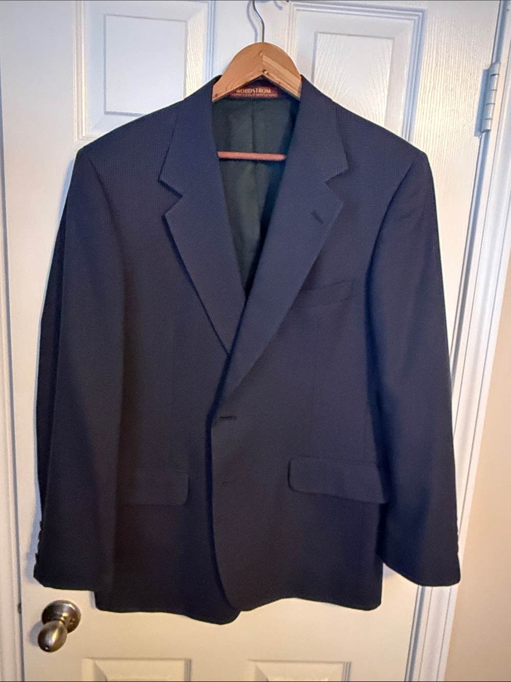 Nordstrom Men's Dark Navy Single-Breasted Blazer
